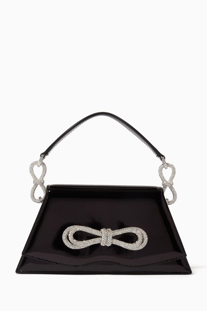 

Medium Samantha Bag in Iridescent Leather, Black