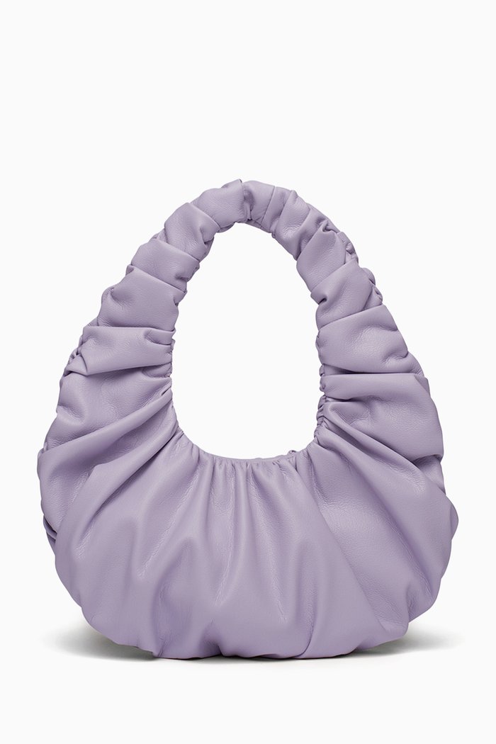 

Anja Mini Baguette Bag in Vegan Leather, Purple