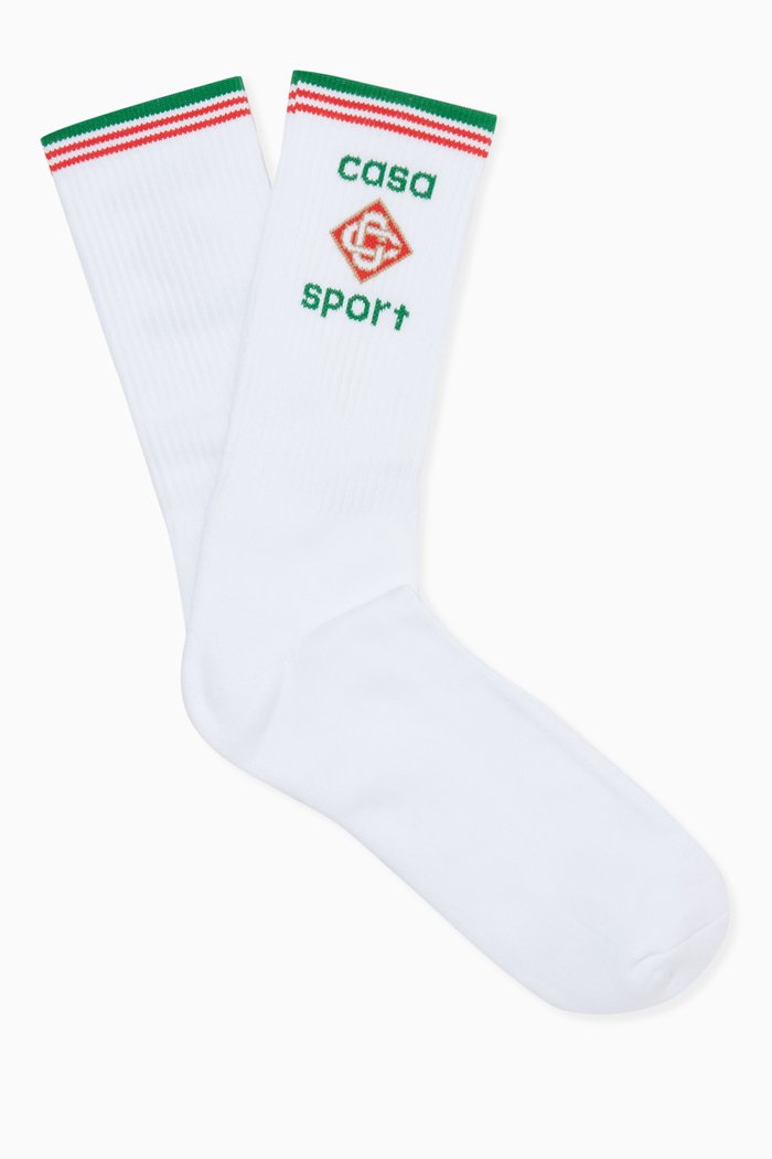 

Casa Sport Socks in Cotton, White