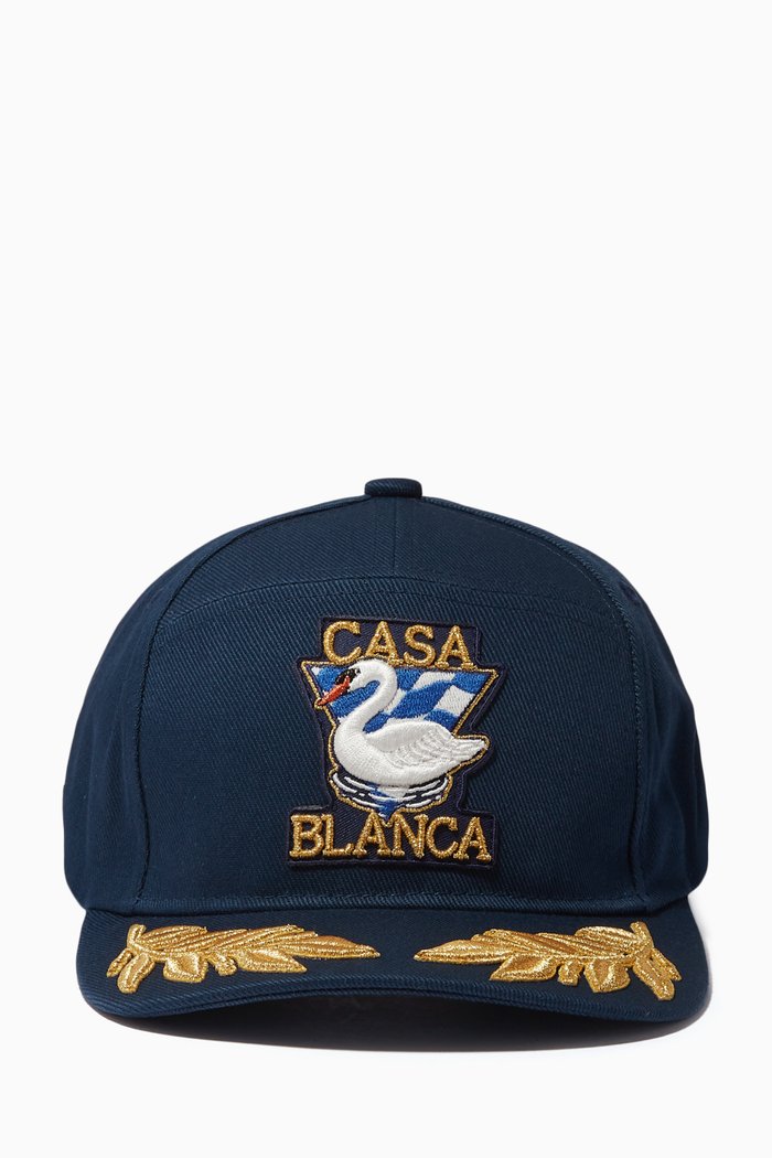 

Par Avion Baseball Cap in Cotton Twill, Blue