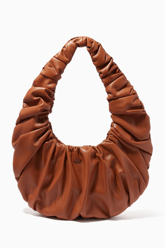 

Anja Baguette Bag in Vegan Leather, Brown