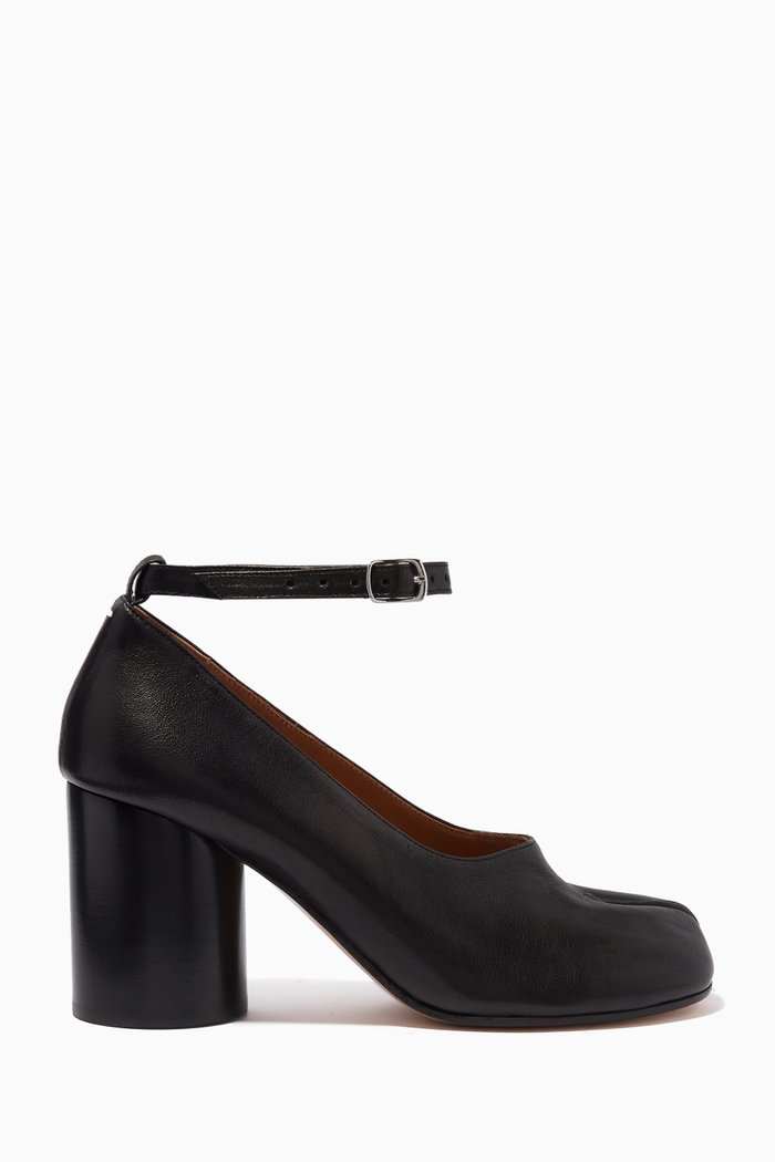 

Tabi Court Pumps in Leather, Black