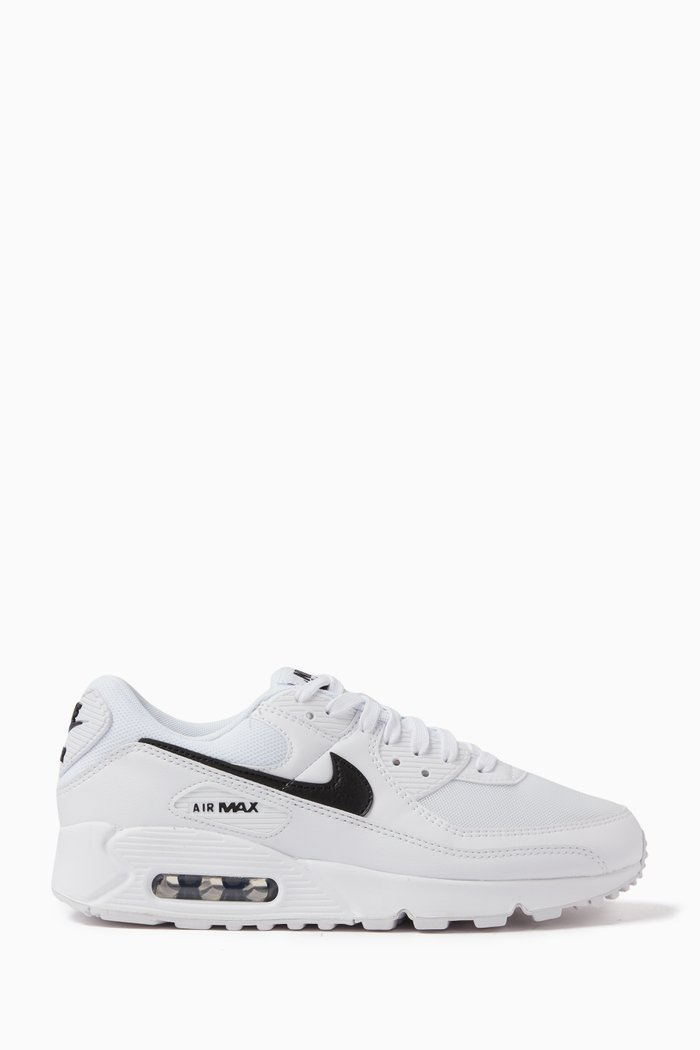 

Air Max 90 Sneakers in Leather, White