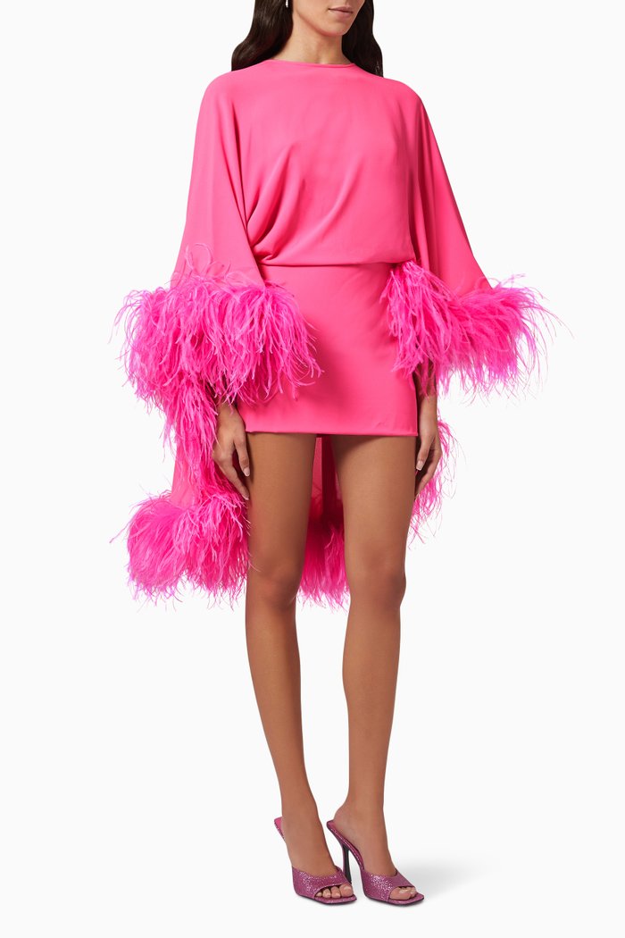 

Milton Mini Dress in Georgette, Pink