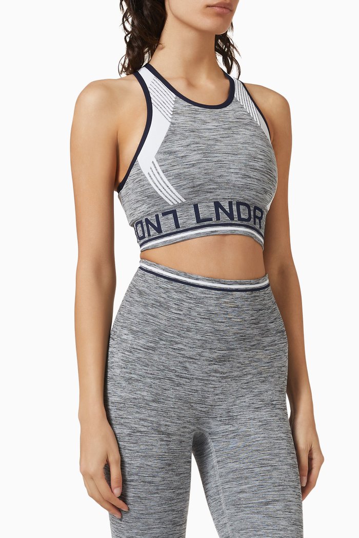 

Aero Dynamic Sports Bra in Recycled Polyamide, Grey
