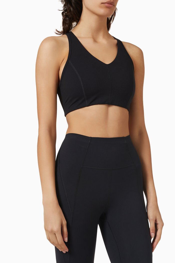 Femme Fatale Sports Bra in Nylon, Black