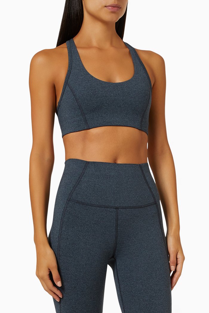 Sunday Soul Sports Bra in Recycled Polyester, Grey