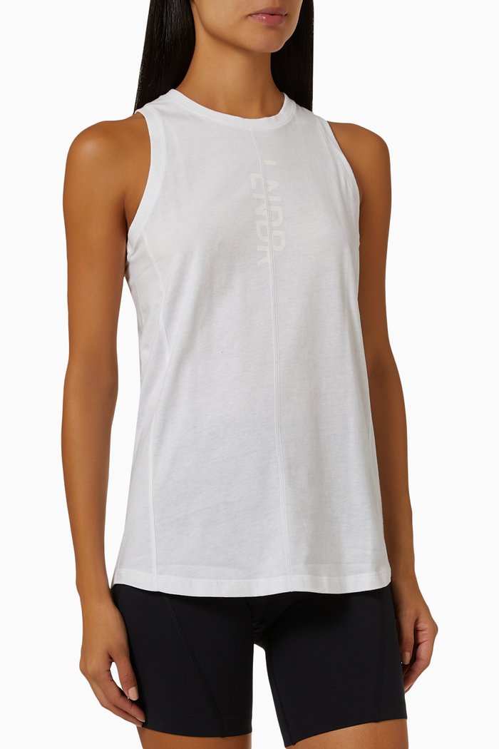 

Tomorrow Tank Top in Recycled & Organic-cotton, White