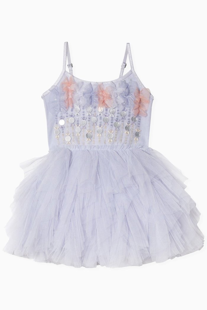 

Bebe Sunset Tutu Dress in Cotton & Nylon, Purple