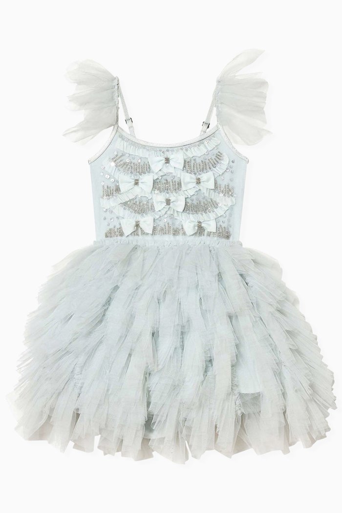 

Bebe Iclyn Tutu Dress in Cotton & Nylon, Blue