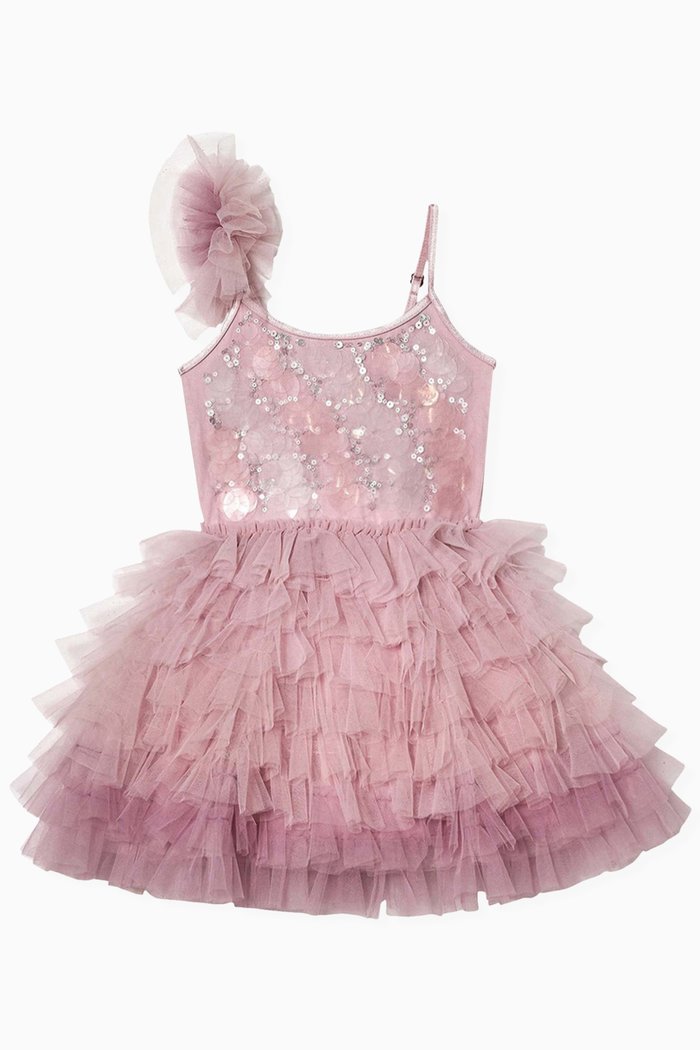 

Bebe Chateau Tutu Dress in Cotton & Nylon, Purple