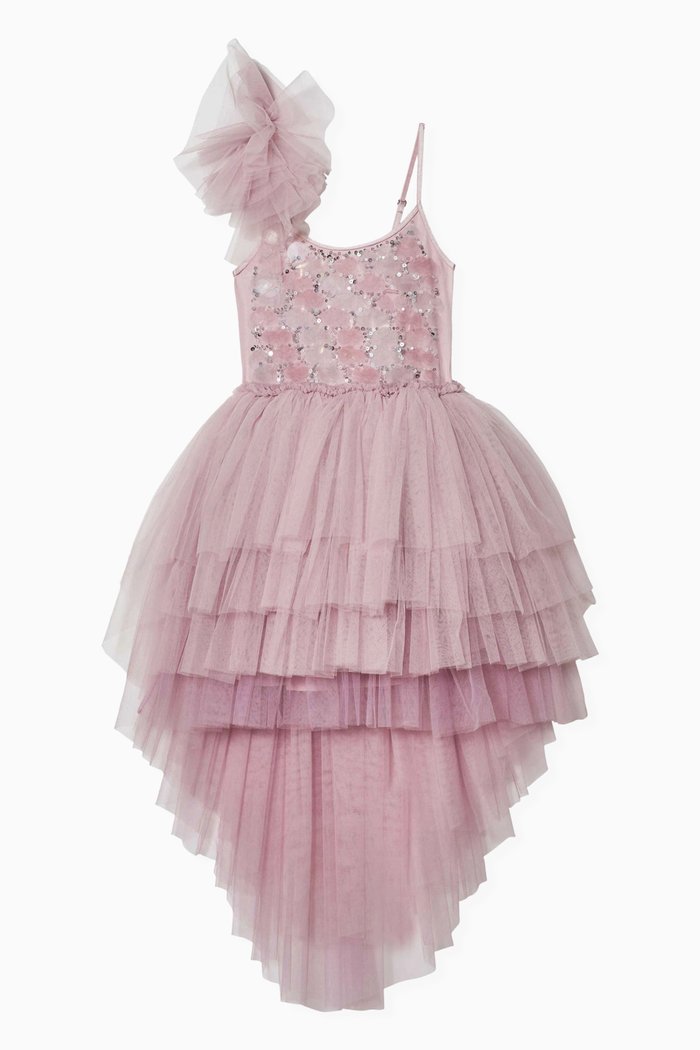 

Chateau Tutu Dress in Cotton & Nylon, Purple