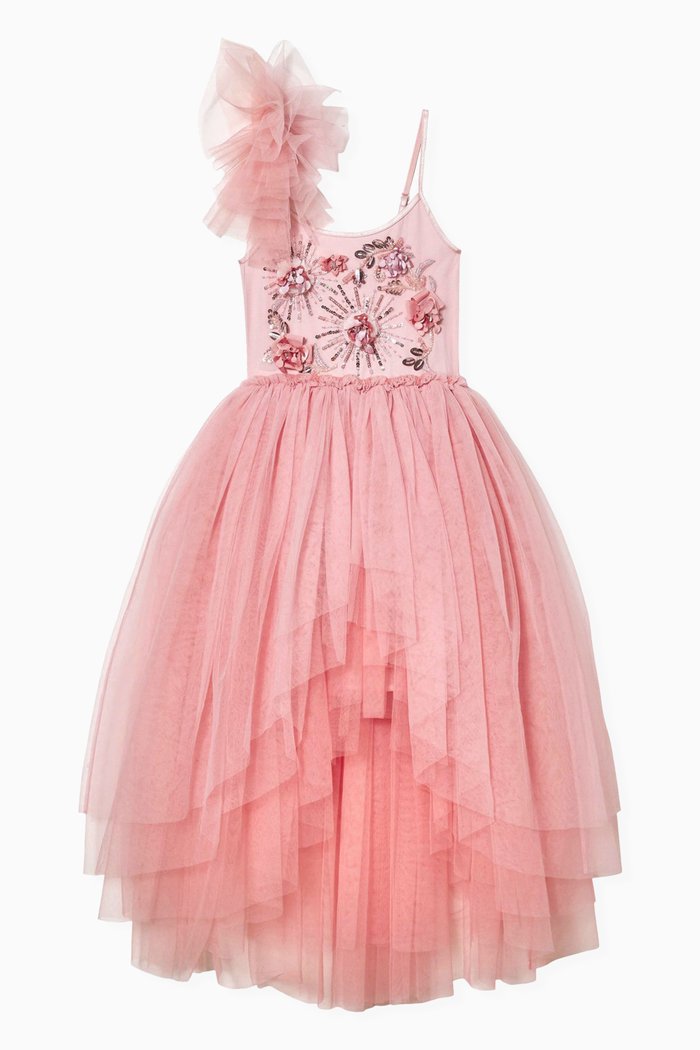 

Reverie Tutu Dress in Cotton & Nylon, Pink