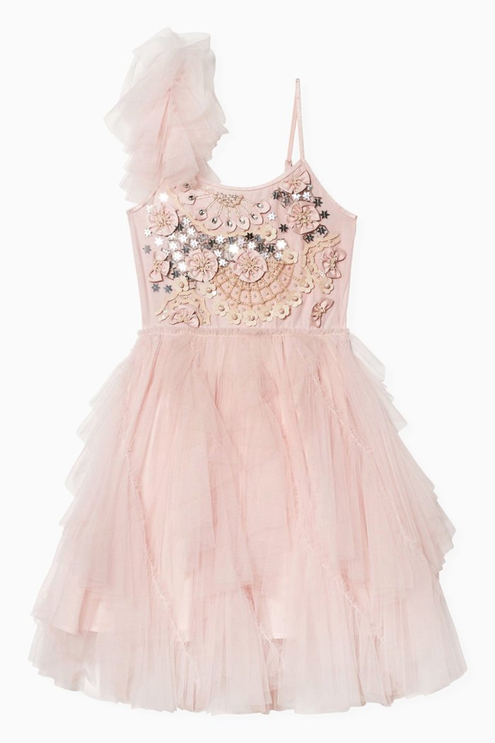 

Queen Lily Tutu Dress in Cotton & Nylon, Pink