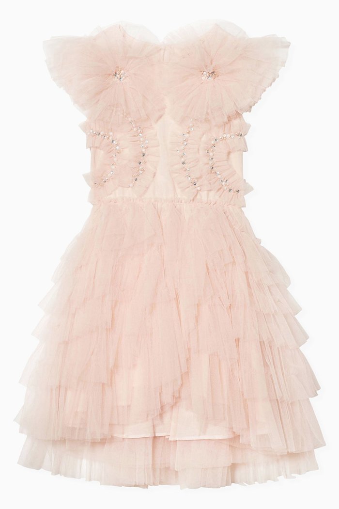 

Tea Rose Tutu Dress in Cotton & Nylon, Pink