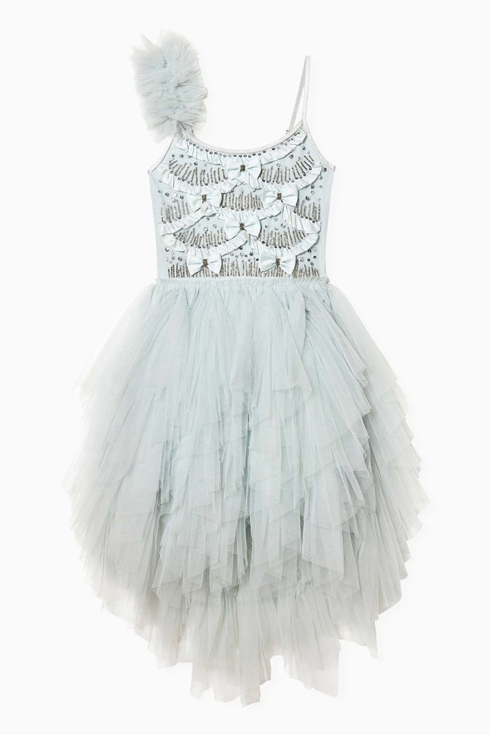 

Iclyn Tutu Dress in Cotton & Nylon, Blue