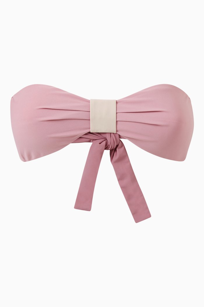

Capri Bandeau Bikini Top, Pink