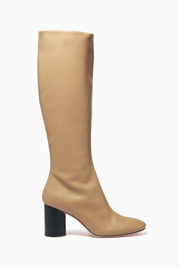 

Ariana 75 Knee-high Boots in Calf Leather, Neutral