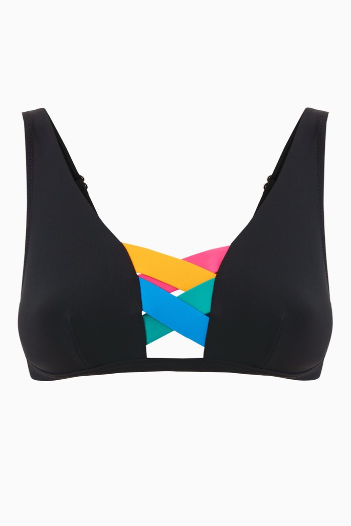 

Martinique Bandage Bikini Top, Black