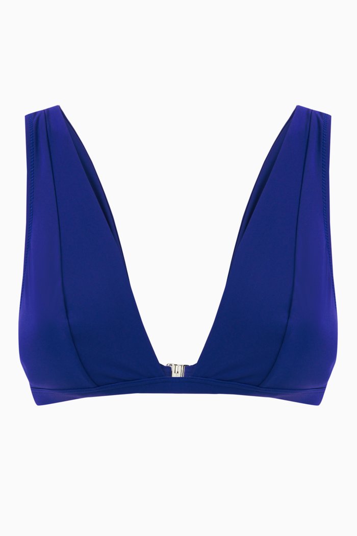 

Venice Pintuck Bikini Top, Blue