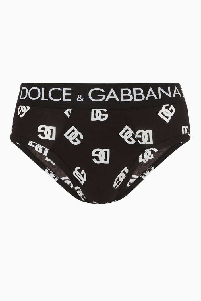 

Logo Brief in Cotton, Black