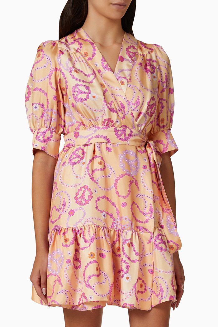

Enrie Printed Mini Dress, Pink