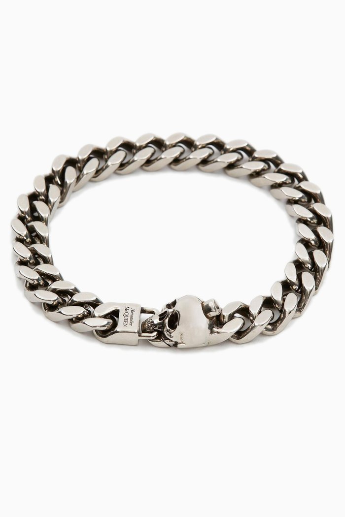 

Skull Chain Bracelet in Metal, Silver