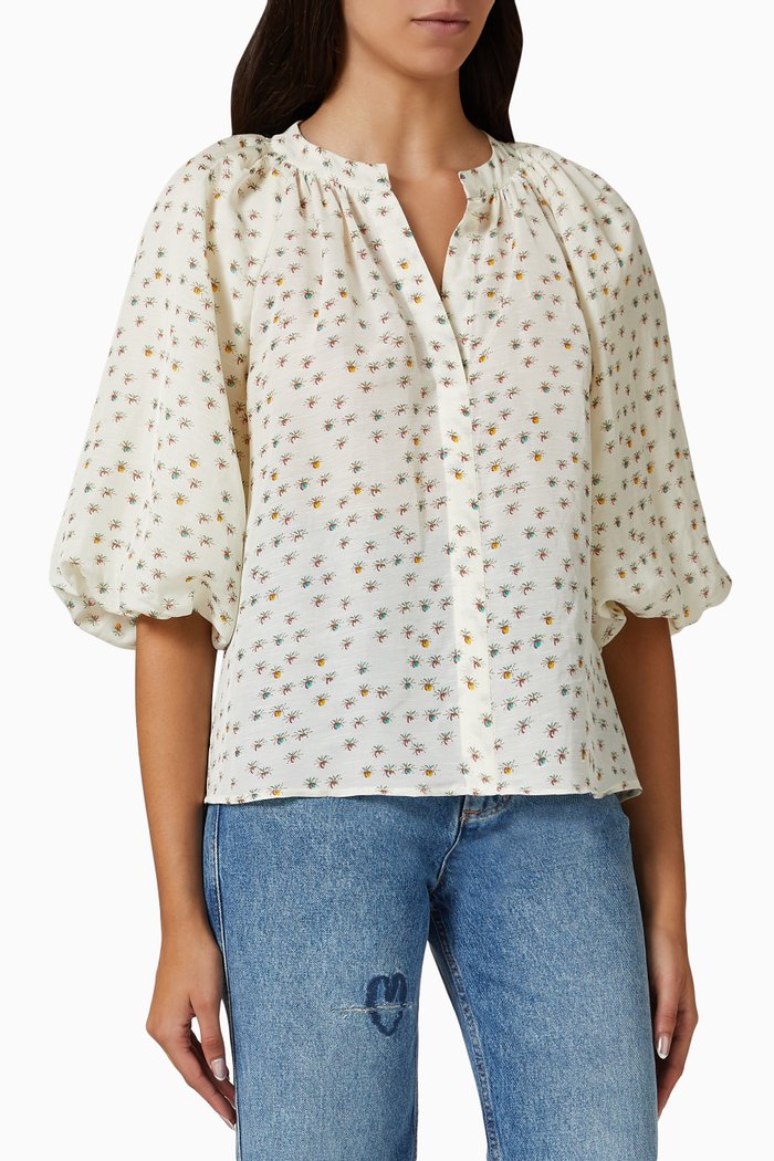

Bluebird Printed Top, Neutral