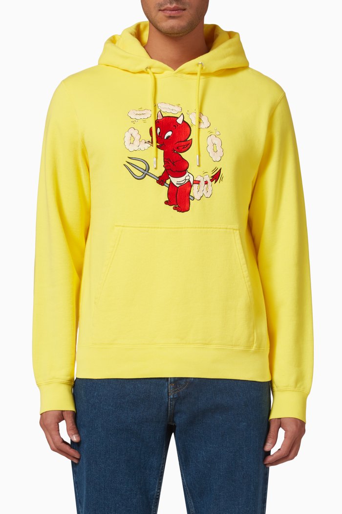 

x Hot Stuff Hoodie in Fleece, Yellow