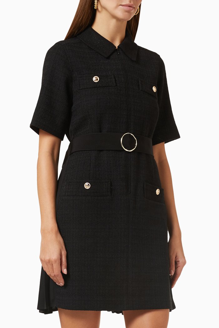 Nour Dress in Cotton Blend, Black