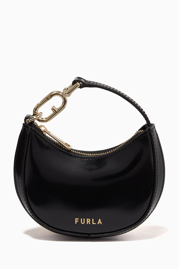 

Furla Primavera Micro Bag in Smooth Leather, Black