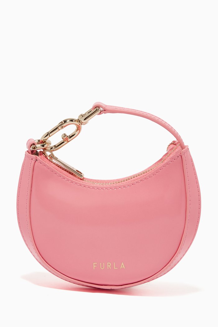 Furla Primavera Micro Bag in Smooth Leather, Pink