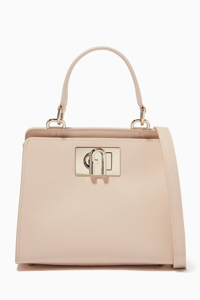 

Mini Furla 1927 Tote Bag in Leather, Pink