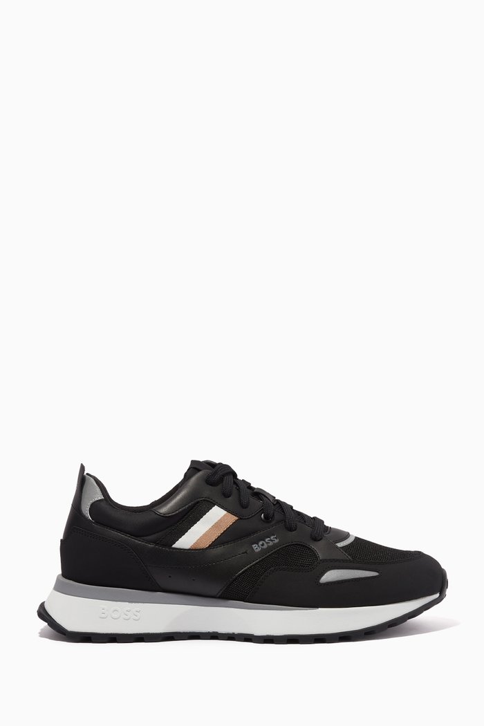 

Jonah Run Sneakers in Knit Mesh, Black
