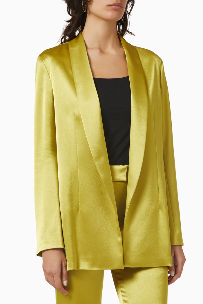 

Julianne Blazer in Satin, Green