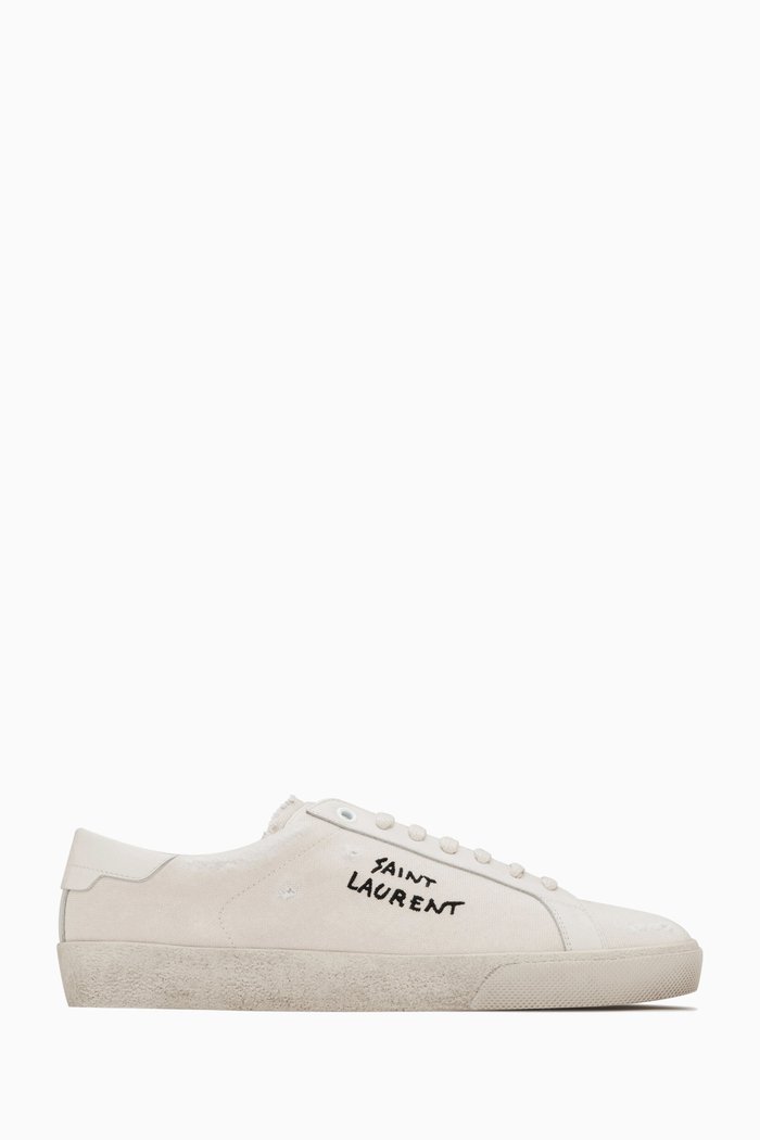 

Court Classic SL/06 Sneakers in Canvas & Leather, White