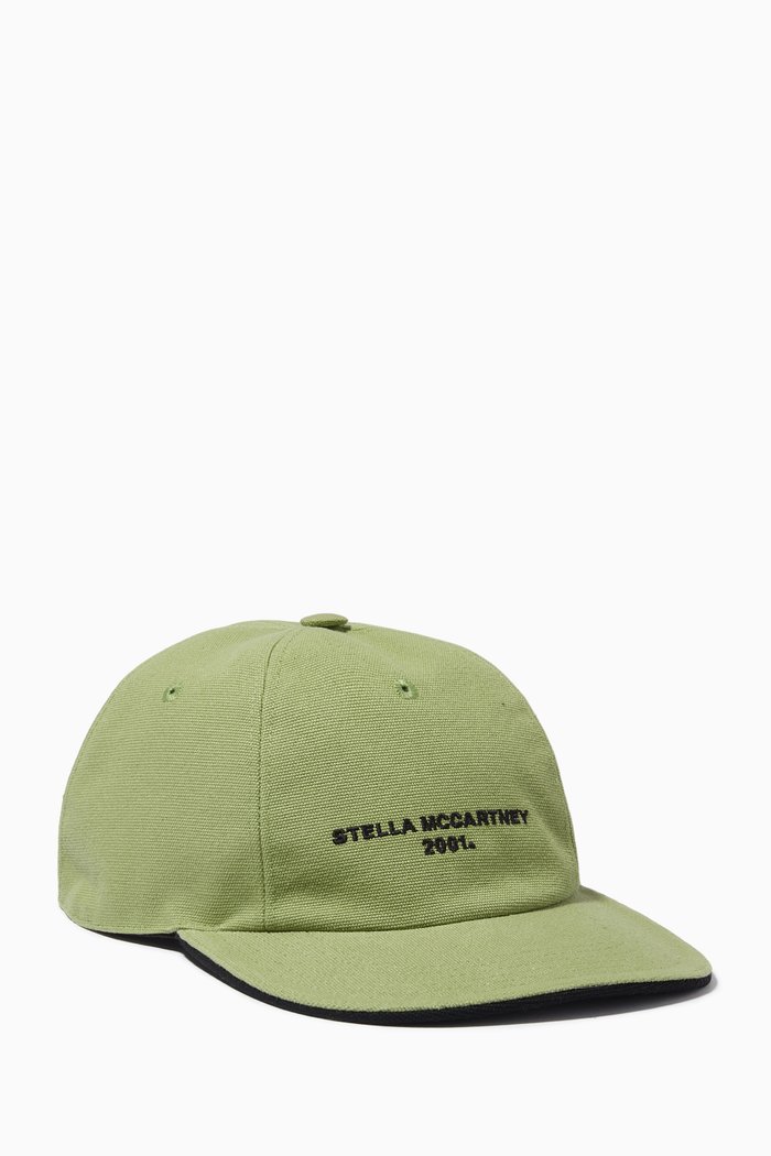 

Stella McCartney 2001 Logo Cap in Organic Cotton, Brown