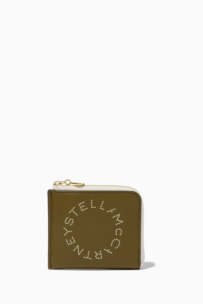 

Stella Logo Card Holder Pouch in Eco Alter Nappa, Brown