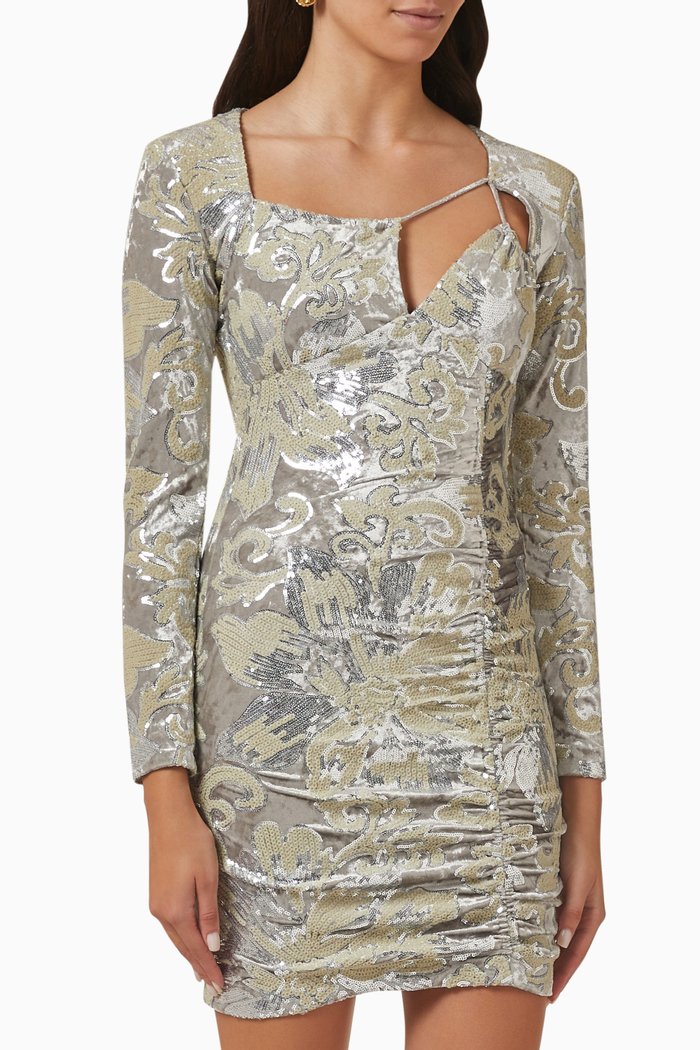 122 Raneli Mini Dress, Silver
