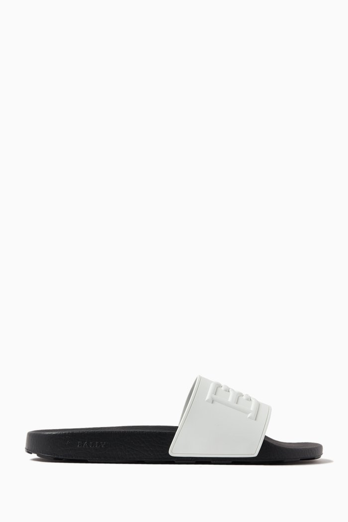 

Scotty Slides in Rubber, White