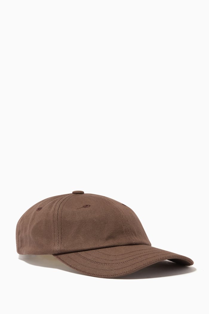 

La Casquette Signature Baseball Cap in Cotton, Brown