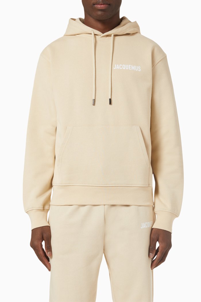 

Le Hooded Sweatshirt in Cotton, Neutral