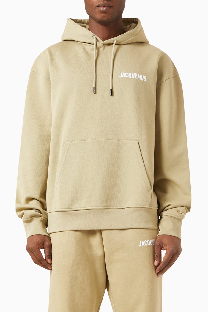 

Le Hooded Sweatshirt in Cotton, Neutral