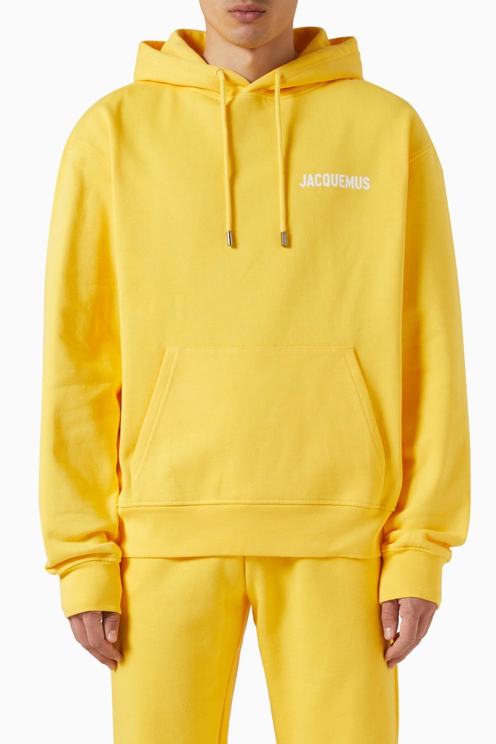 

Le Hooded Sweatshirt in Cotton, Yellow