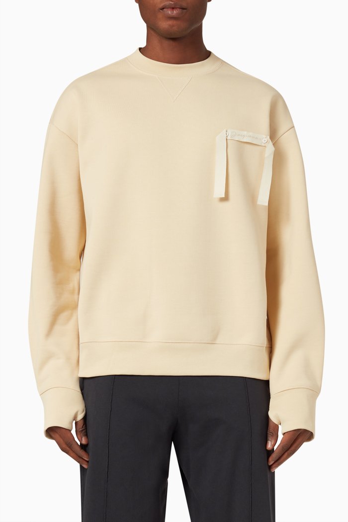

Logo Sweatshirt in Recycled Fabric, Neutral