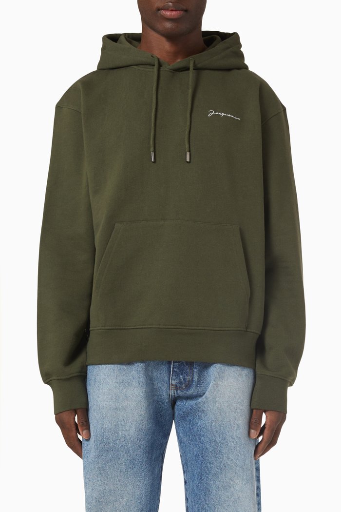 

Le Sweatshirt Hoodie in Organic Cotton, Brown