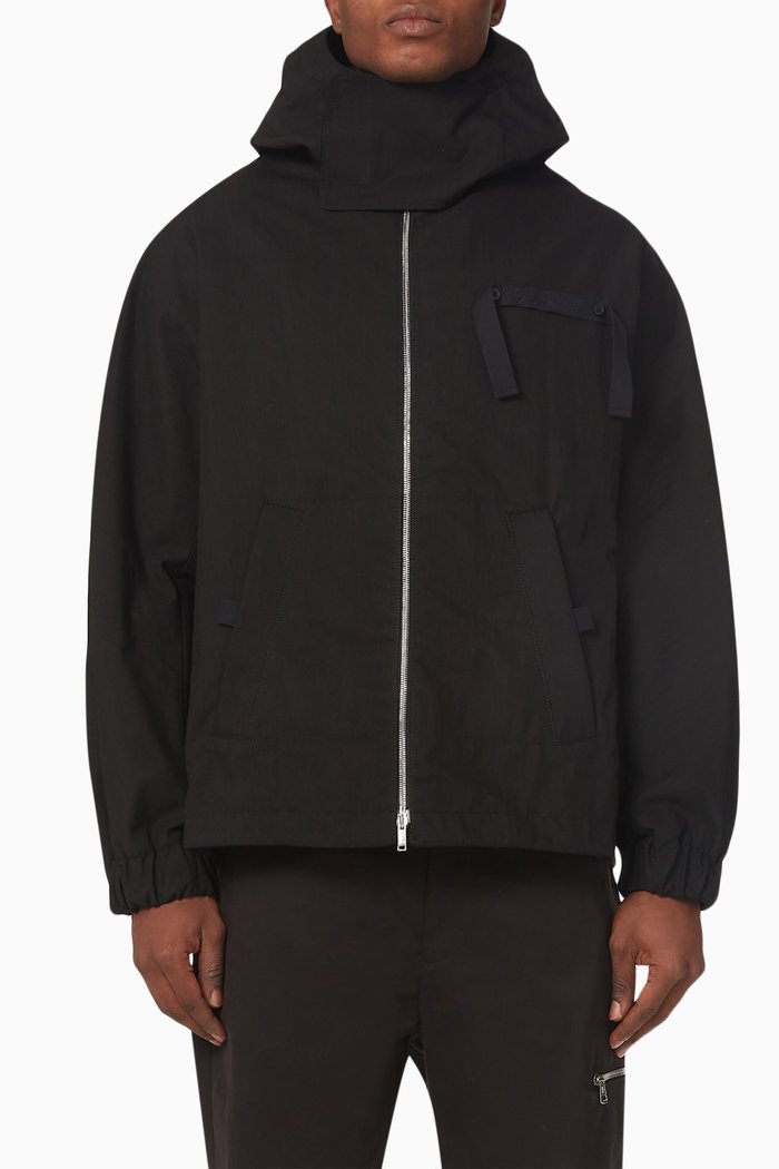 

Le blouson Cinta in Technical Cotton-blend, Black