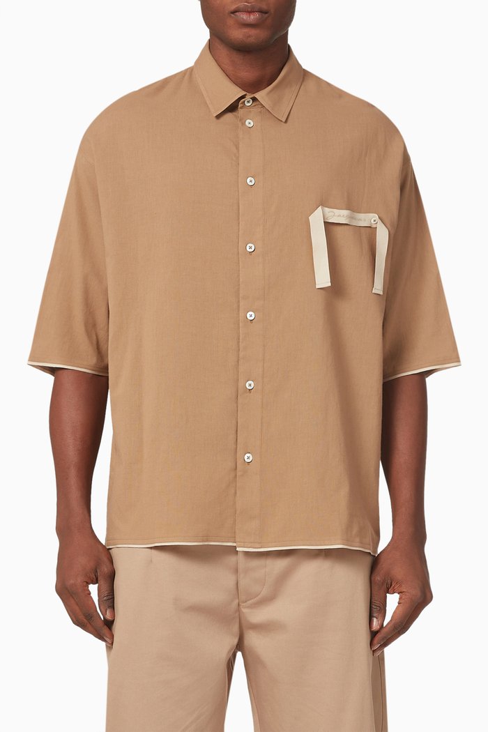 

La chemise Cabri in Cotton Canvas, Neutral