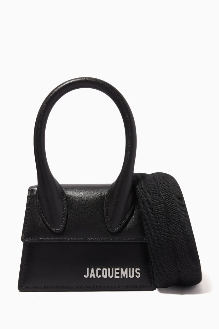 

Le Chiquito Homme Bag in Leather, Black