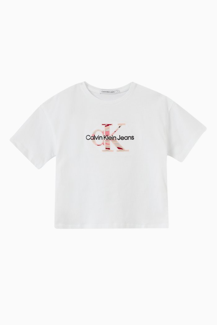 

Logo Print T-shirt in Cotton, White